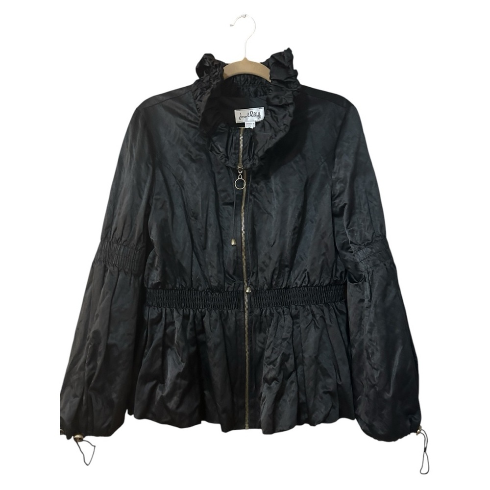 Joseph Ribkoff Peplum Ruffle Neck Jacket